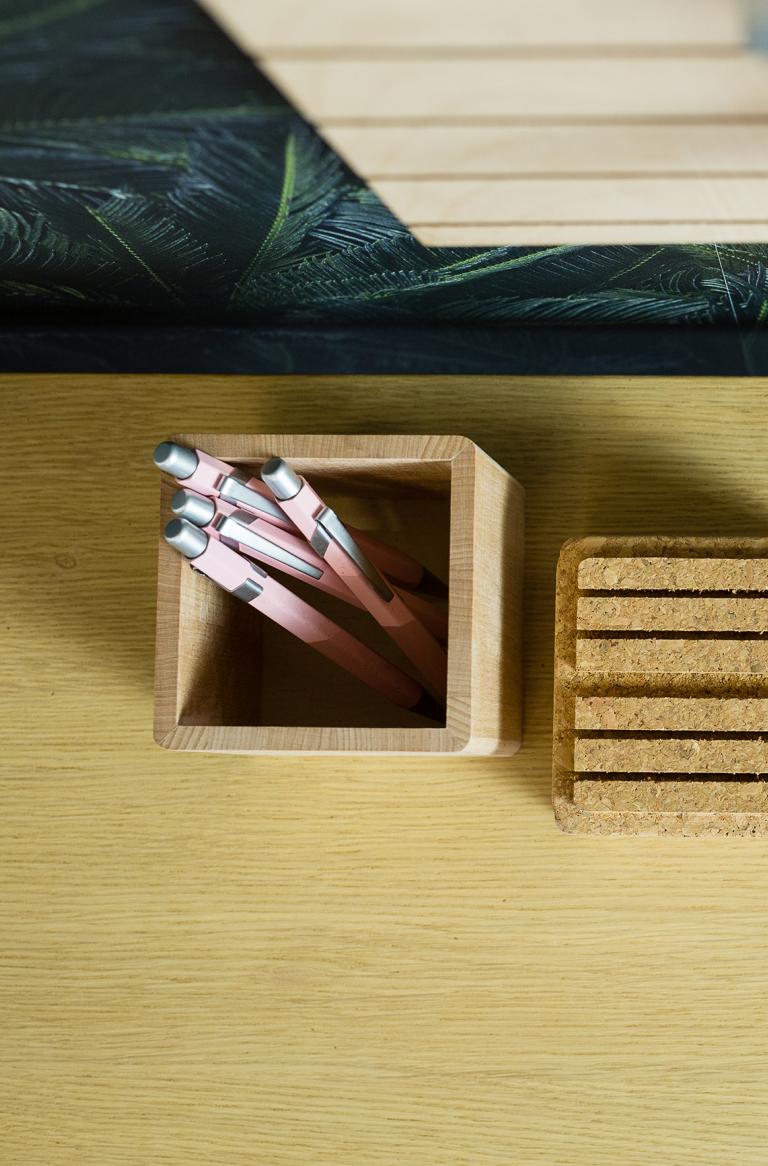 WO+RK BOX II with lid cardholder cork 