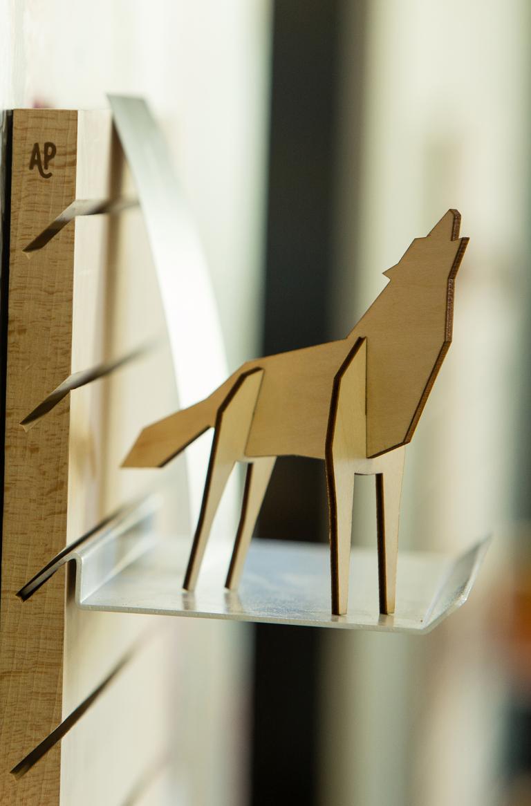 WO+RK | shelf white metal