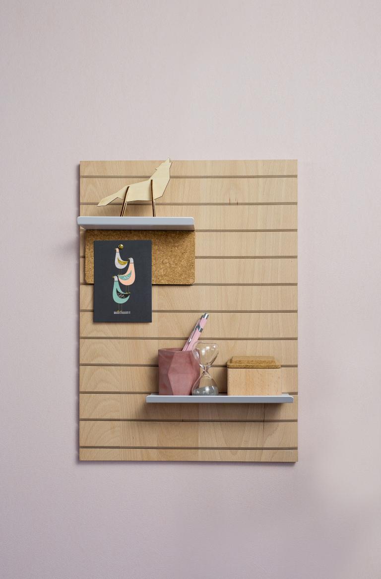 WO+RK | shelf white metal