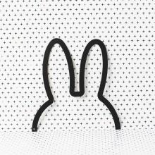 miffy "Wall" Art I 100% fabriqué en Belgique I oreilles en métal I small