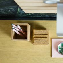 WO+RK BOX II with lid cardholder cork 